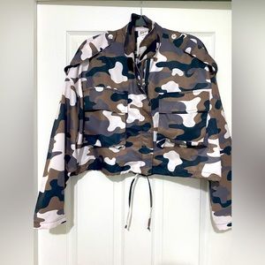 Cropped Bomber Jacket. Planet by Lauren G,